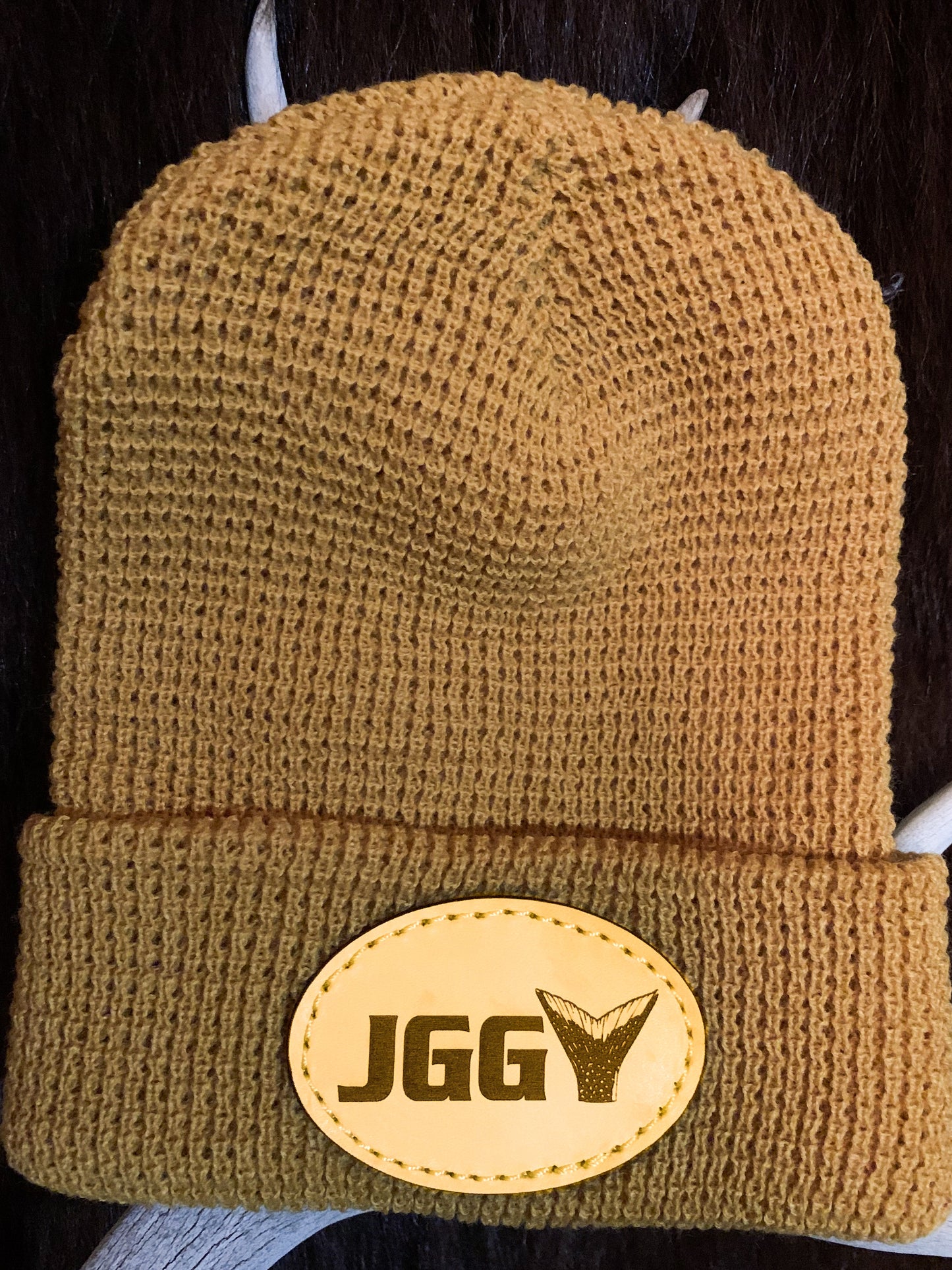 JGGY Waffle Knit Beanie - CAMEL